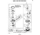 Whirlpool DU4003XL1 30387 pump and motor diagram