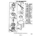 Whirlpool DU2900XM0 pump and motor diagram