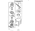 Whirlpool DP3801XLW0 pump and motor diagram