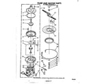 Whirlpool DU3016XL0 pump and motor diagram