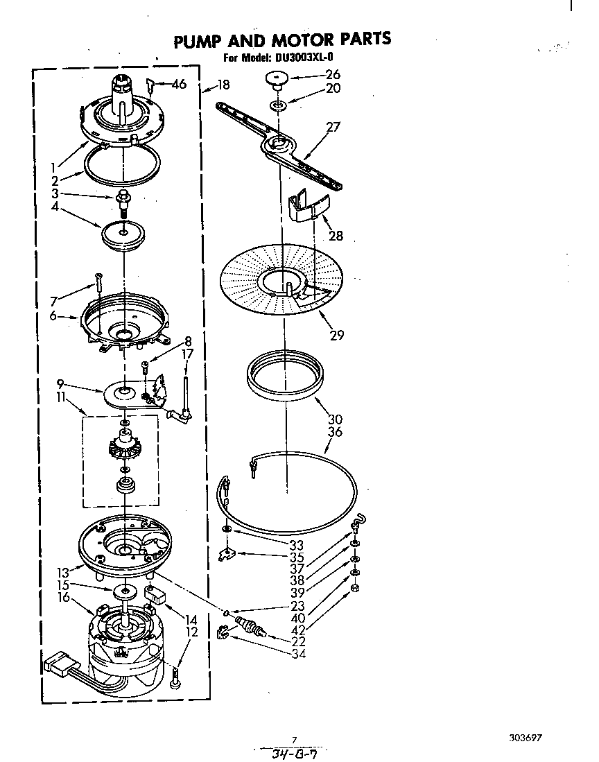Pump and motor