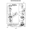 Whirlpool DU7503XL0 pump and motor diagram