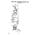 Whirlpool DU7903XL0 heater, pump and lower sprayarm diagram