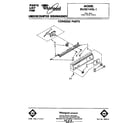 Whirlpool DU3014XL1 console diagram