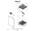 Whirlpool DU3014XL1 dishrack diagram