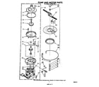 Whirlpool DU3014XL1 pump and motor diagram