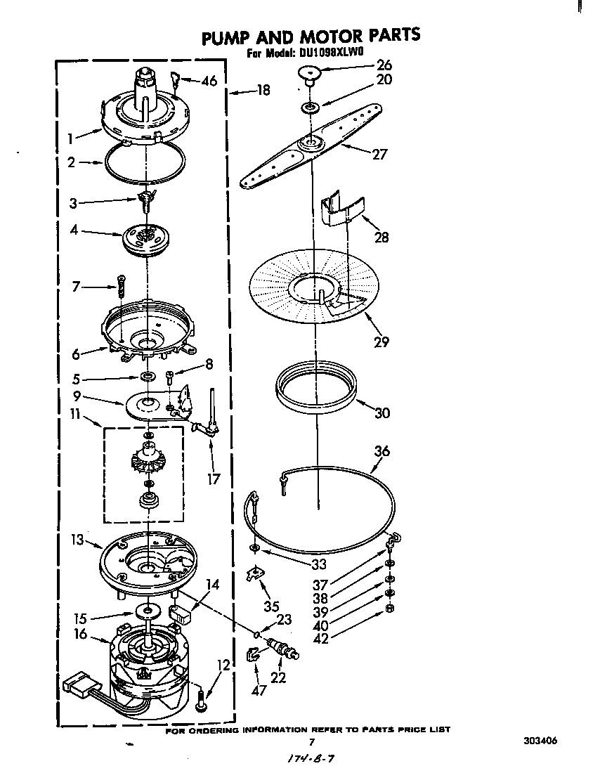 Pump and motor