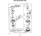 Whirlpool DU5500XL1 302740 pump and motor diagram