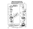 Whirlpool GDP6880XLP0 303504 pump and motor diagram