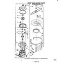 Whirlpool DU3014XL0 pump and motor diagram