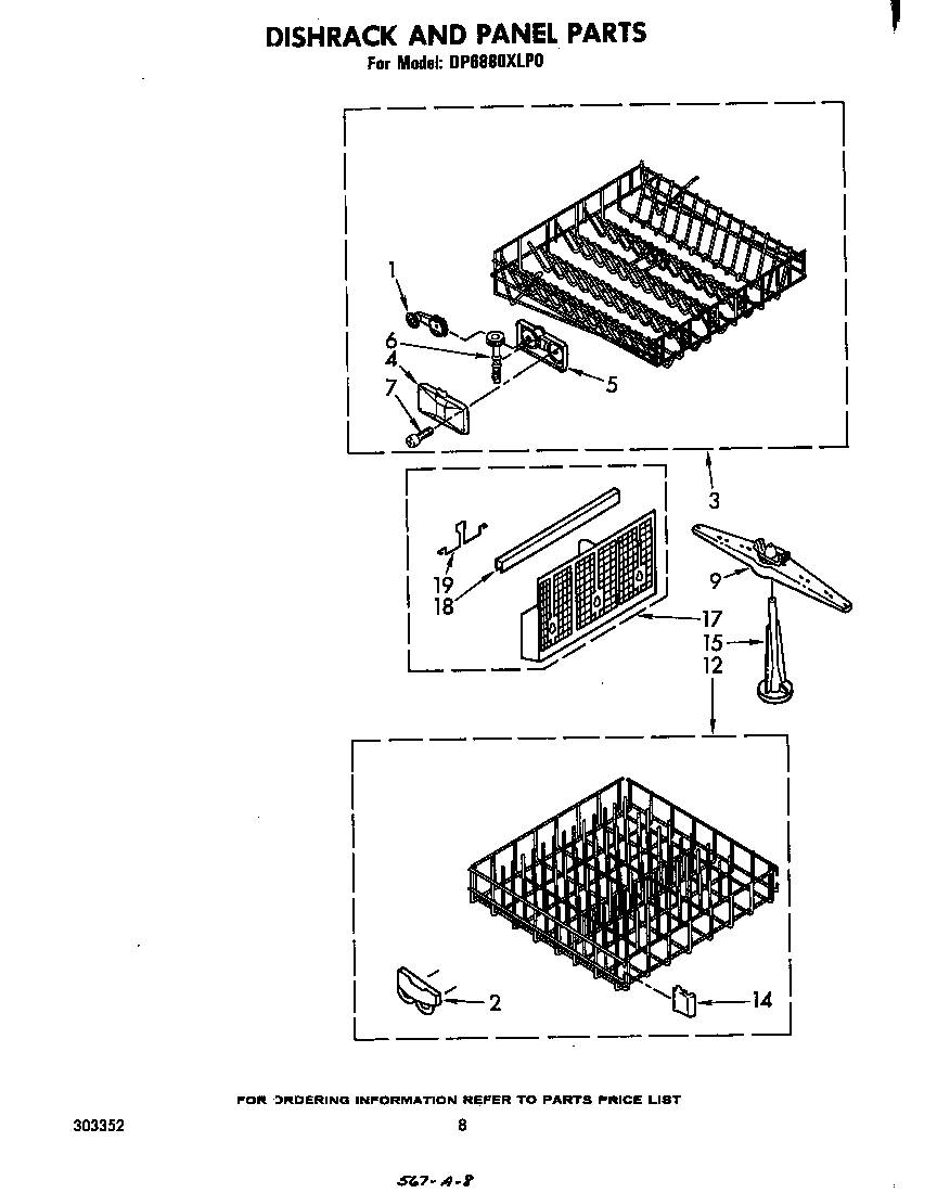 Dishrack and panel