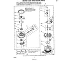 Whirlpool DU5500XL0 302740 pump and motor diagram