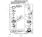Whirlpool DU5000XL0 pump and motor diagram
