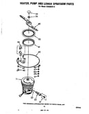 Heater, pump and lower sprayarm