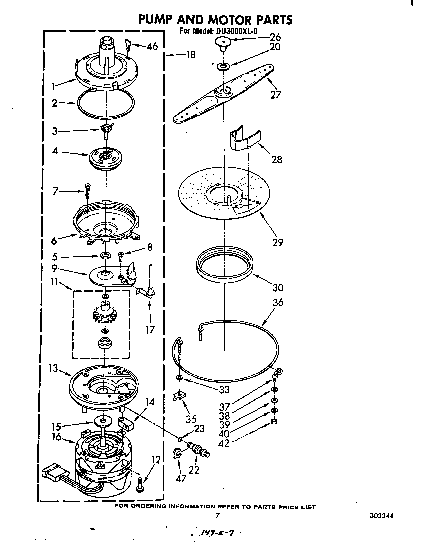 Pump and motor