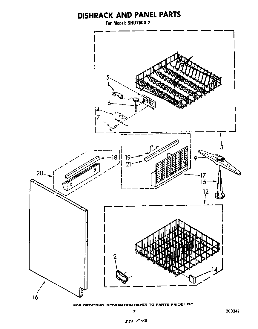 Dishrack and panel