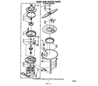 Whirlpool SHU70052 pump and motor diagram