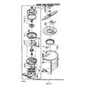 Whirlpool SHU99053 pump and motor diagram