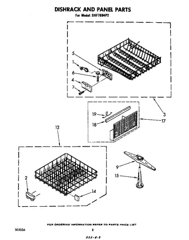 Dishrack and panel