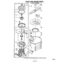 Whirlpool SHF5884P2 pump and motor diagram