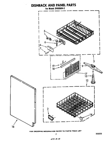 Dishrack and panel