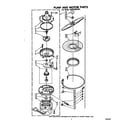 Whirlpool GSHU3024W1 pump and motor diagram