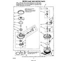 Whirlpool DU9900XL0 302740 pump and motor diagram