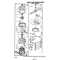Whirlpool SHU99052 pump and motor diagram