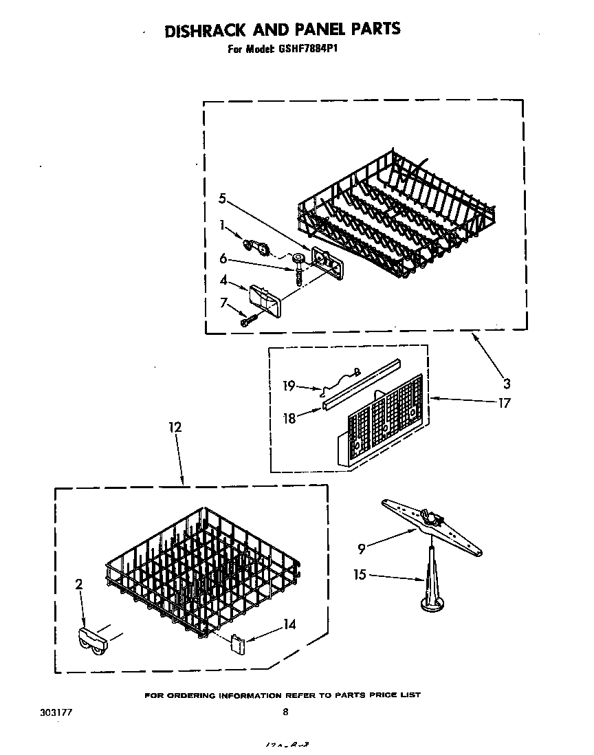 Dishrack and panel