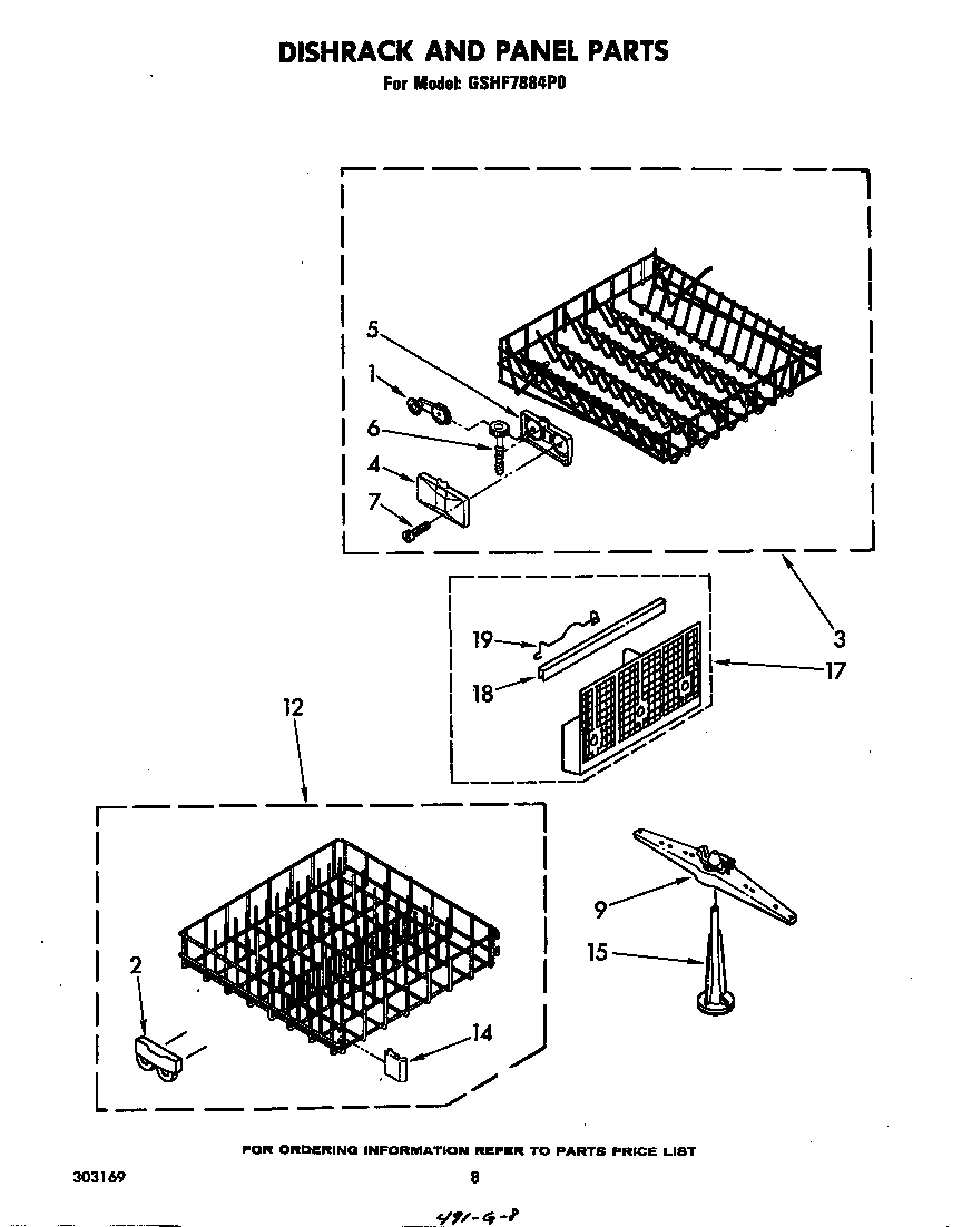 Dishrack and panel