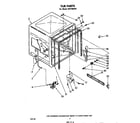 Whirlpool SHF7884P0 tub diagram