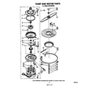 Whirlpool SHF7884P0 pump and motor diagram