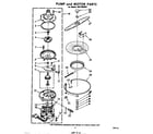 Whirlpool SHF7804W1 pump and motor diagram