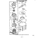 Whirlpool SHU50041 pump and motor diagram