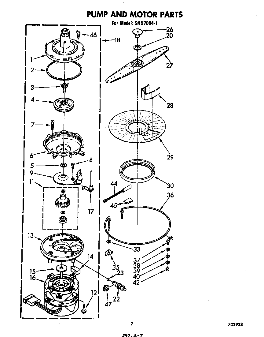 Pump and motor