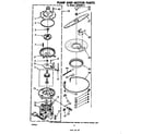 Whirlpool SHU80042 pump and motor diagram