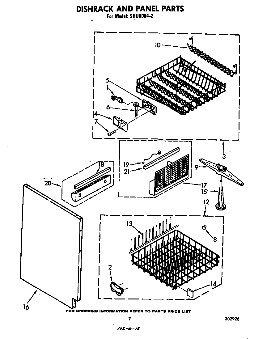 Dishrack and panel
