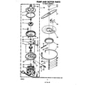 Whirlpool SHU90041 pump and motor diagram