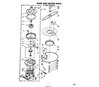 Whirlpool SHU30140 pump and motor diagram