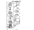 Whirlpool SHU55040 pump and motor diagram