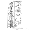 Whirlpool GSHU3024W0 pump and motor diagram