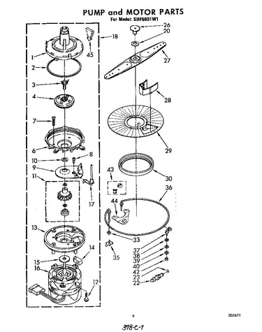 Pump and motor