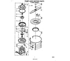 Whirlpool SHU45020 pump and motor diagram