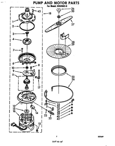 Pump and motor