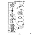 Whirlpool SHU30011 pump and motor diagram