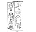 Whirlpool SHU60020 pump and motor diagram