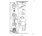 Whirlpool SHF5501W0 pump and motor diagram
