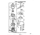 Whirlpool SHU55010 pump and motor diagram