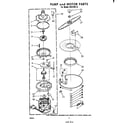 Whirlpool SHU75010 pump and motor diagram