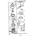 Whirlpool SHU70010 pump and motor diagram